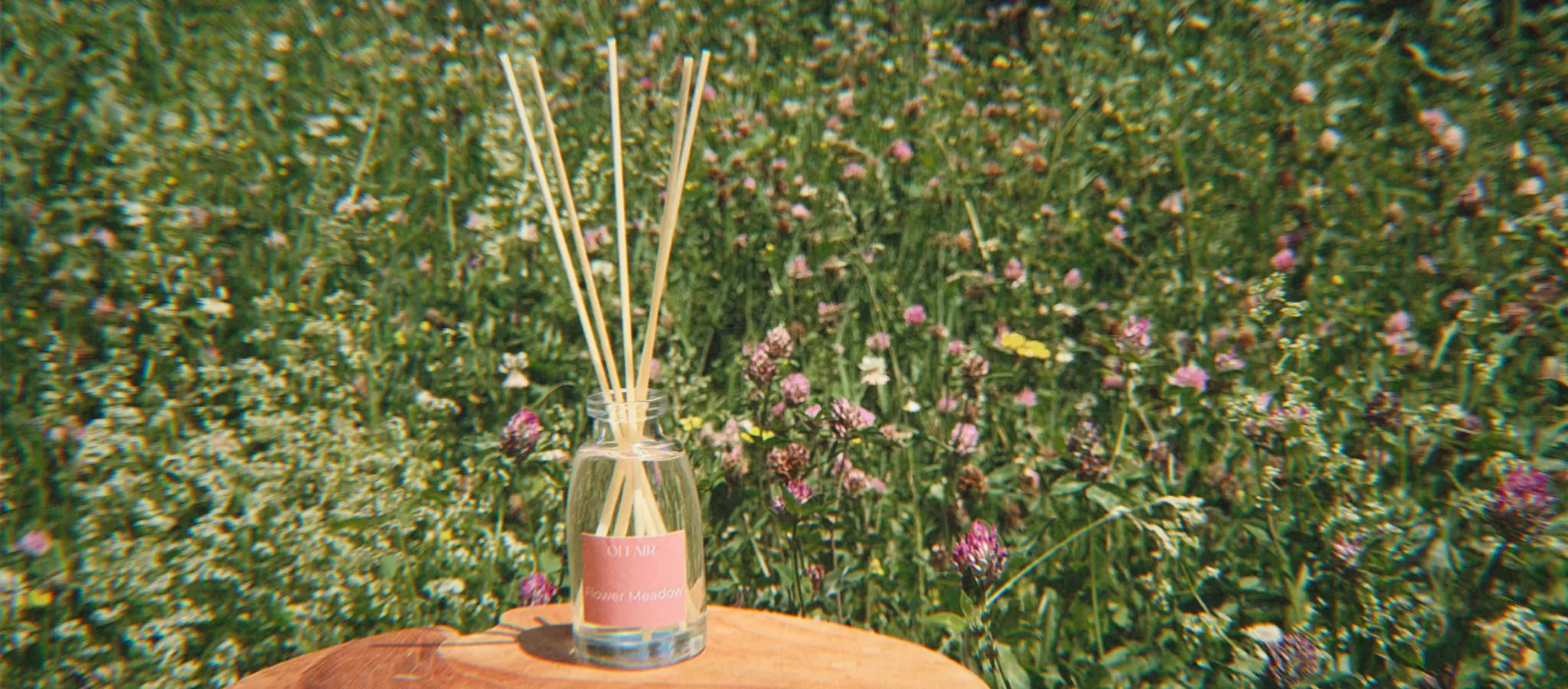 Raumduft Flower Meadow auf einer Blumenwiese.