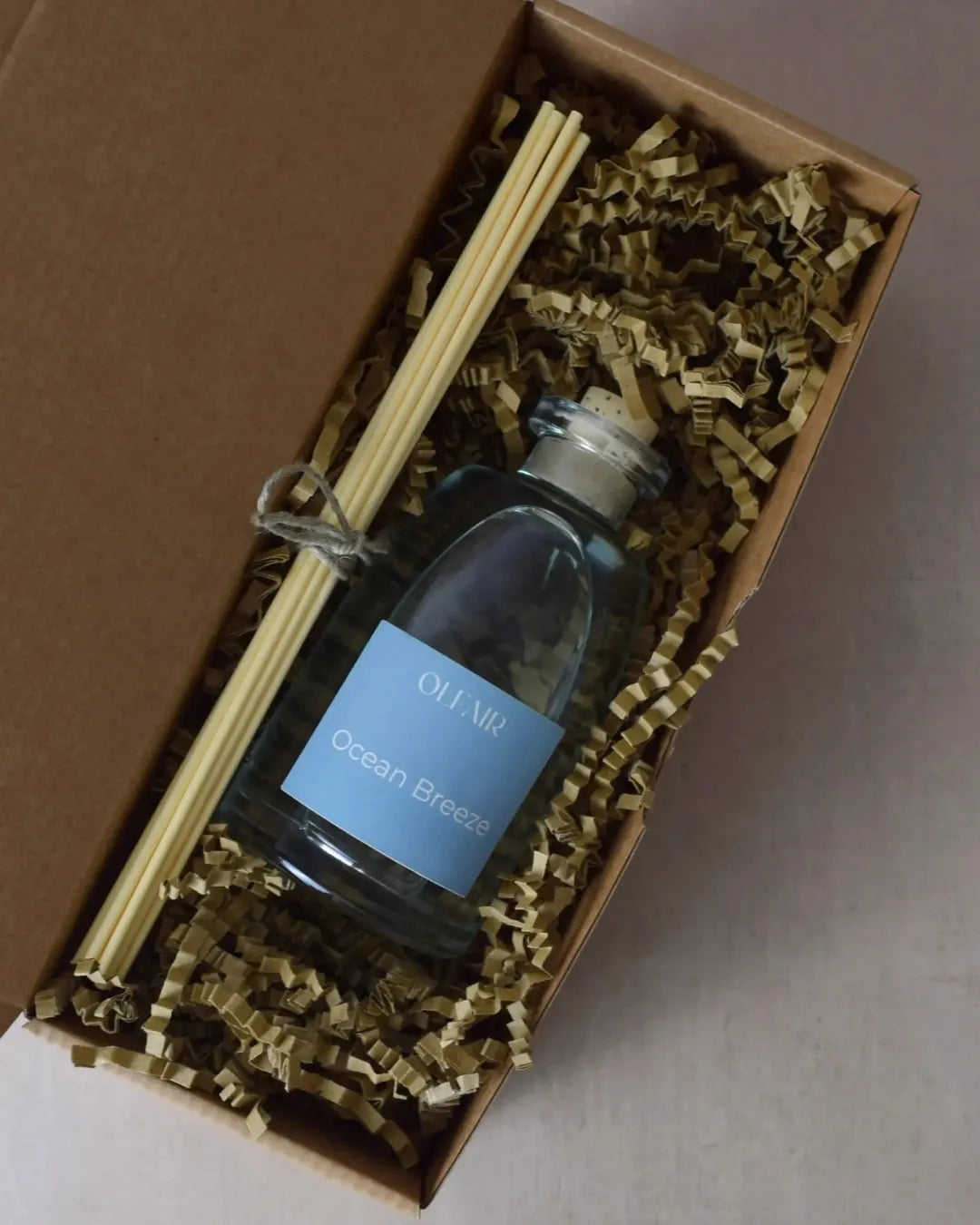 Ocean Breeze Raumduft mit zitrischer Frische von Olfair – natürliche Duftdiffuser für belebende Wohnatmosphäre, aromatische Raumdüfte für Zuhause, Diffuser online kaufen, Geschenkidee